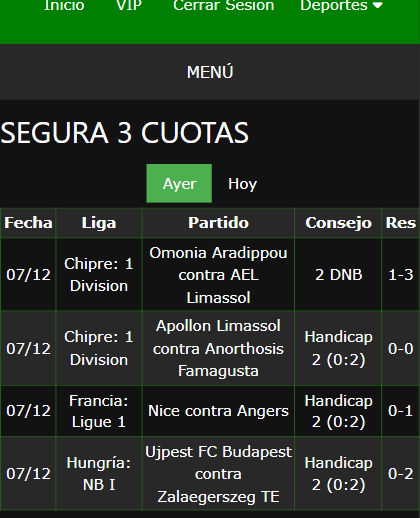 boleto de apuesta vip ganada